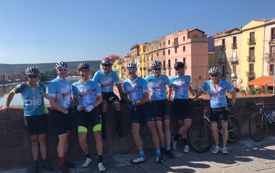 40tude cyclists on our Sardinia Cycle Challenge