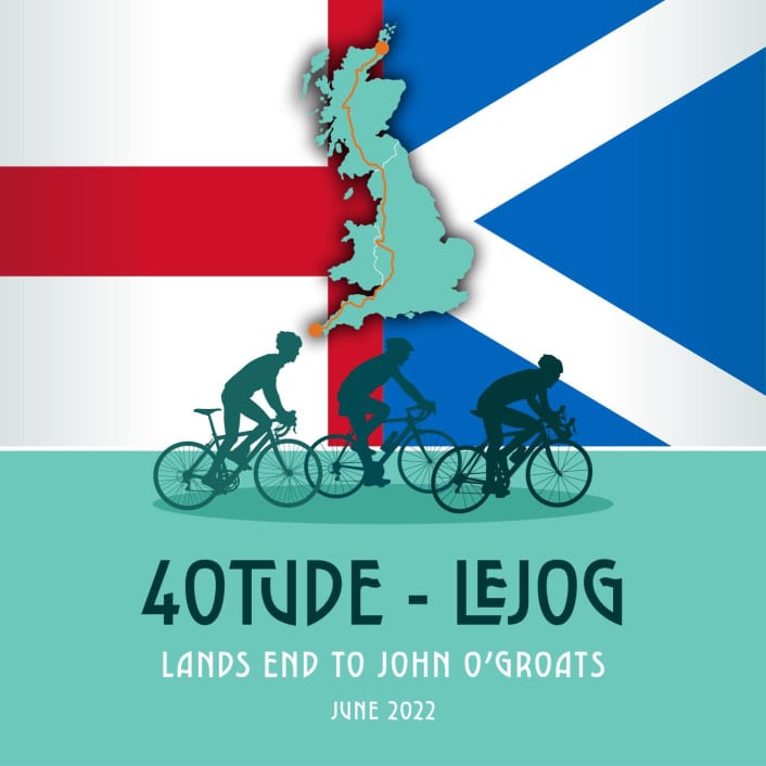 40tudes LEJOG cycle ride logo