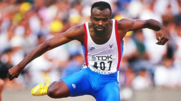 Photo of Kriss Akabusi - Credit REX FEATURES